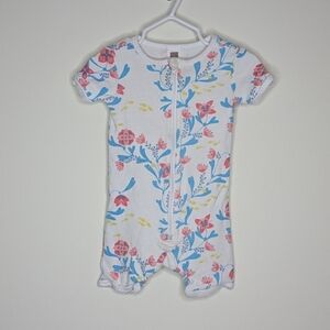 Tea Collection Flower PJ Pajama Onepiece 12-18m